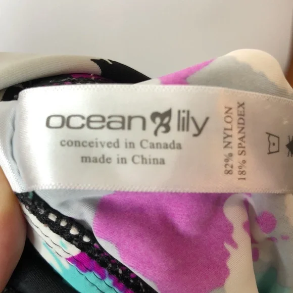 Ocean Lily Women's Floral Bikini Bottoms Tankini Swimwear XL XLARGE PLUS SIZE - Picture 5 of 7